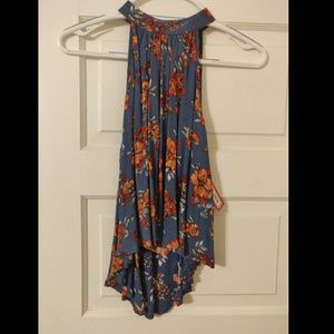 Floral Print-Blue Corn Moon
